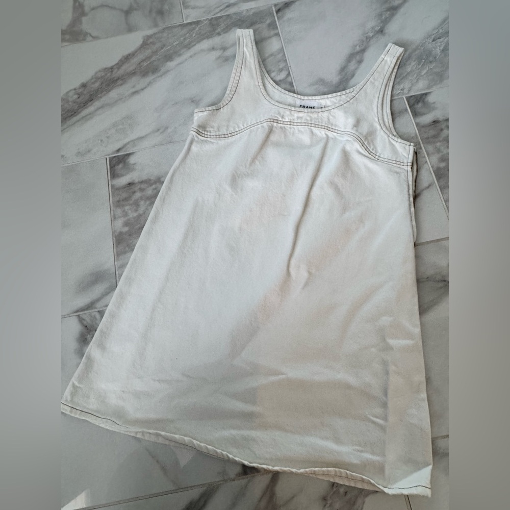 Frame Denim White Mini Dress